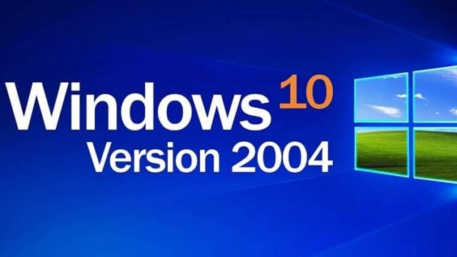 Windows 10 version 2004 écran d'accueil sur PC