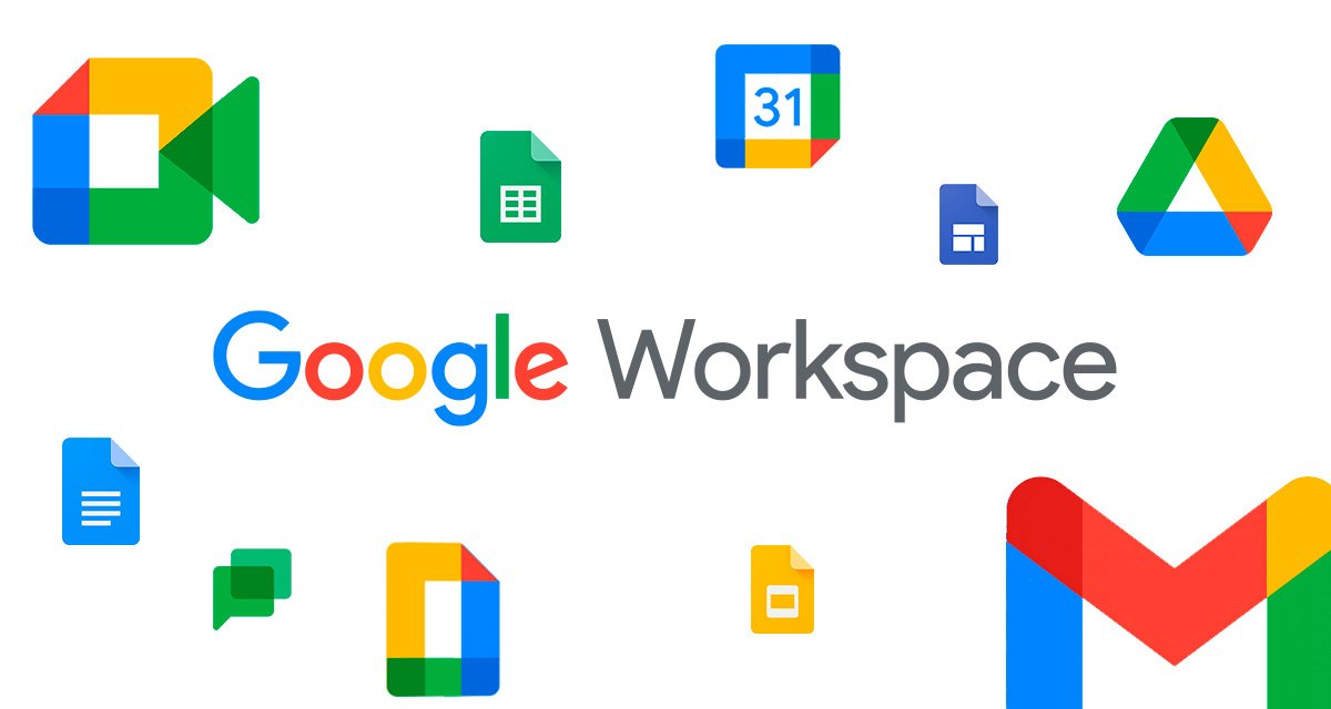 icônes des applications google workspace
